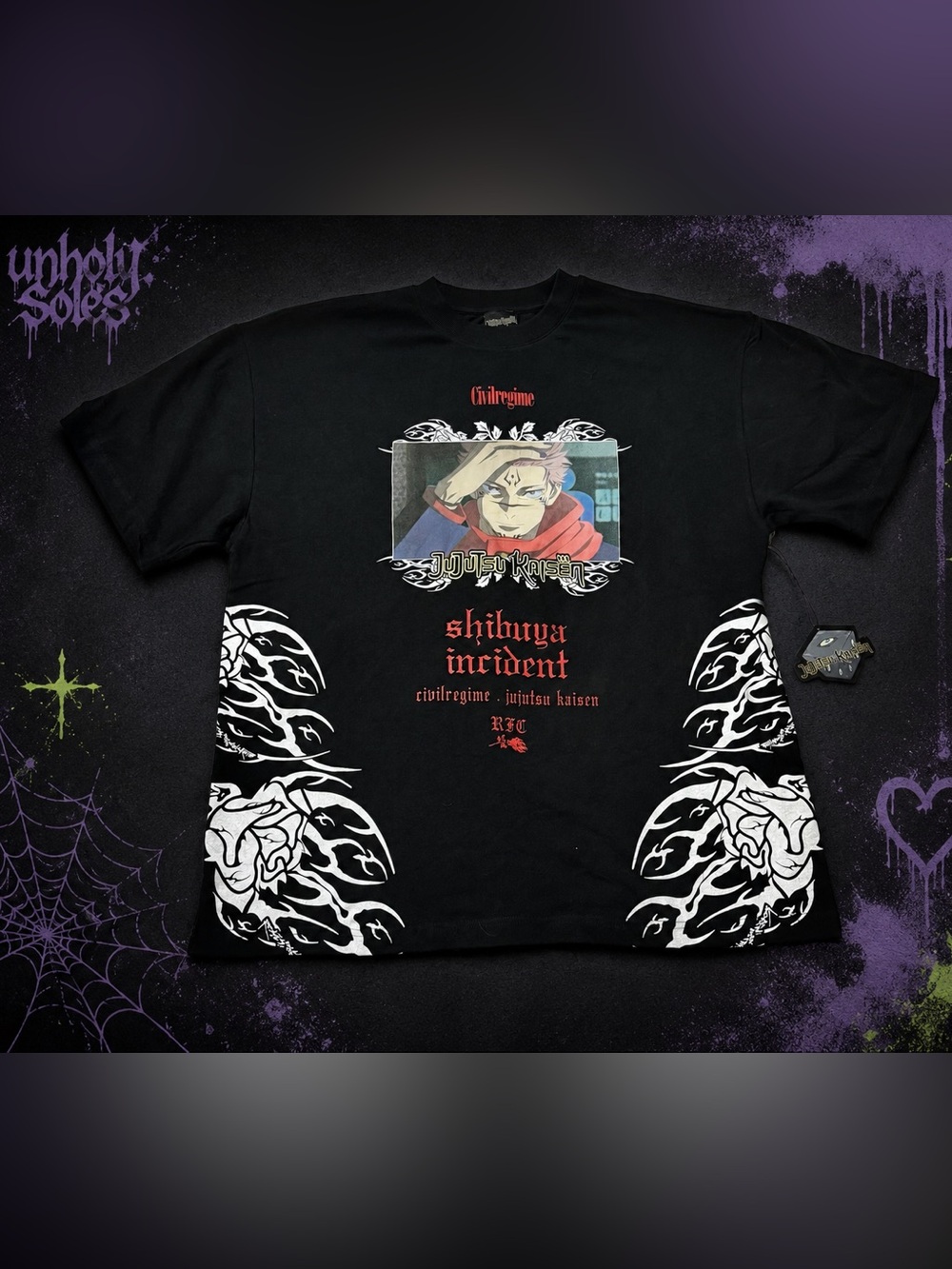 Civil Regime x Jujutsu Kaisen (Shibuya Incident) Shirt - Large Black NWT